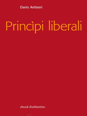 cover image of Principi liberali